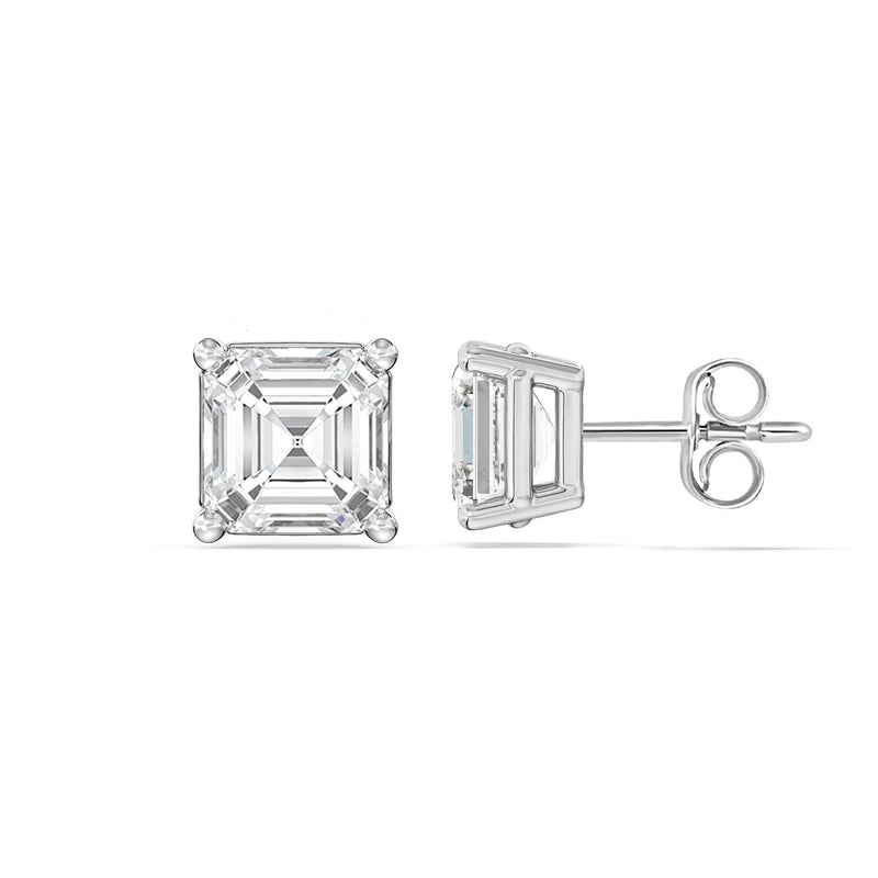 Classic Asscher Stud Earrings