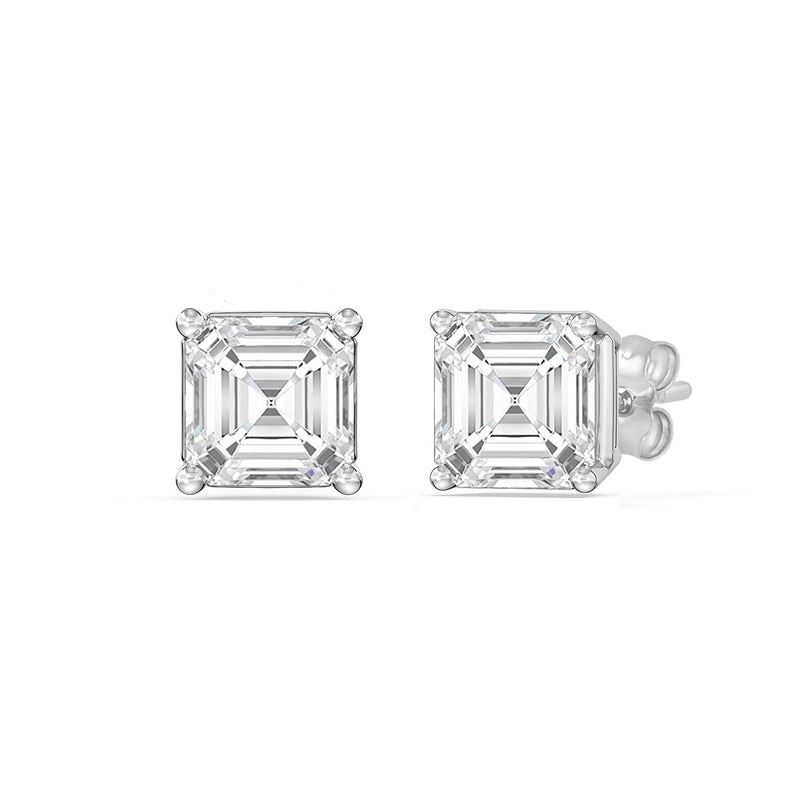 Classic Asscher Stud Earrings