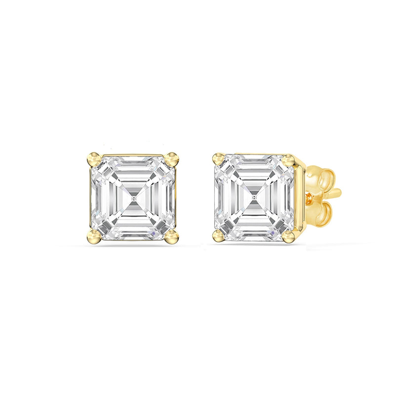 Classic Asscher Stud Earrings
