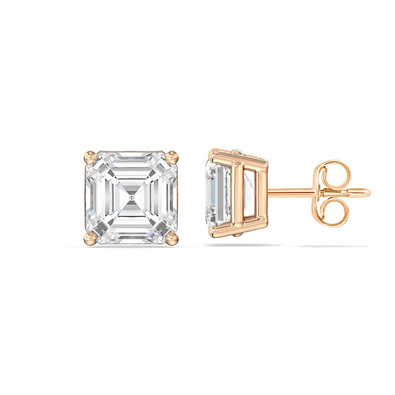 Classic Asscher Stud Earrings