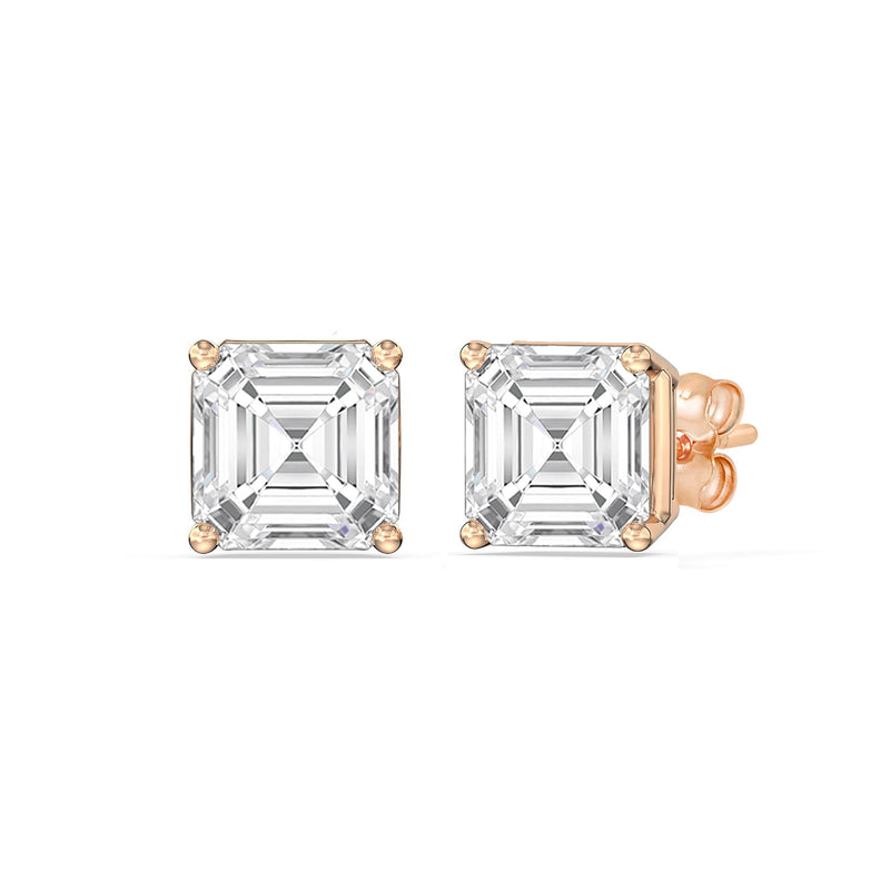 Classic Asscher Stud Earrings