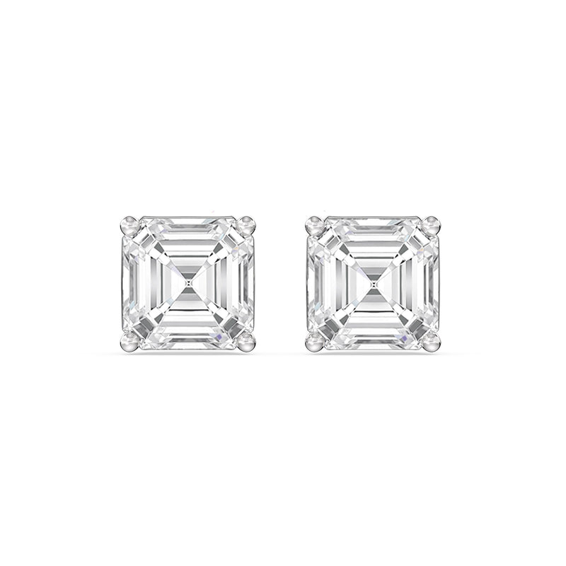 Classic Asscher Stud Earrings