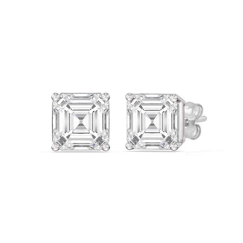 Classic Asscher Stud Earrings