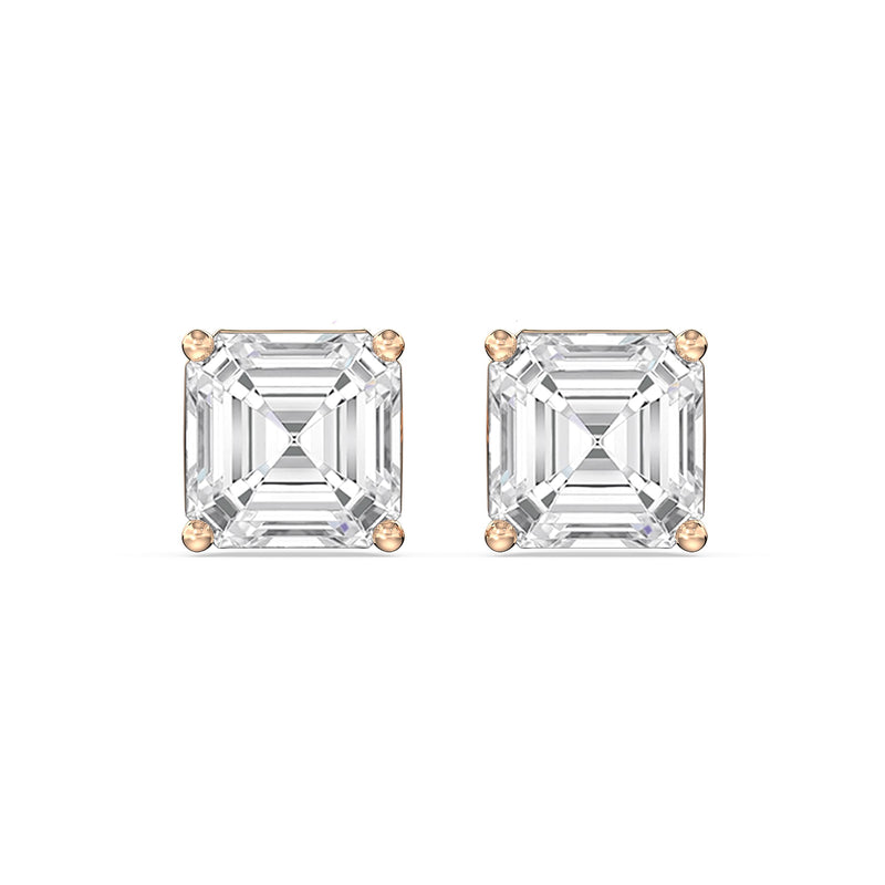 Classic Asscher Stud Earrings