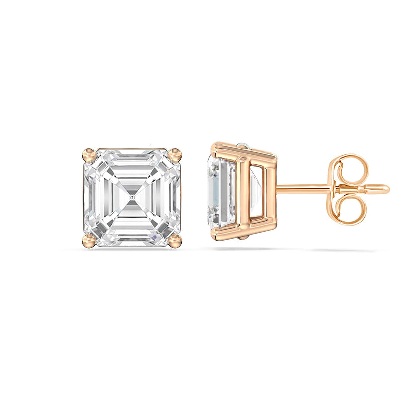 Classic Asscher Stud Earrings