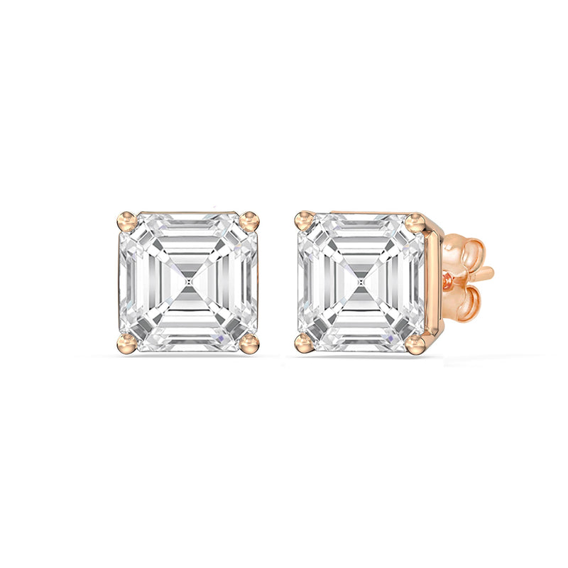 Classic Asscher Stud Earrings