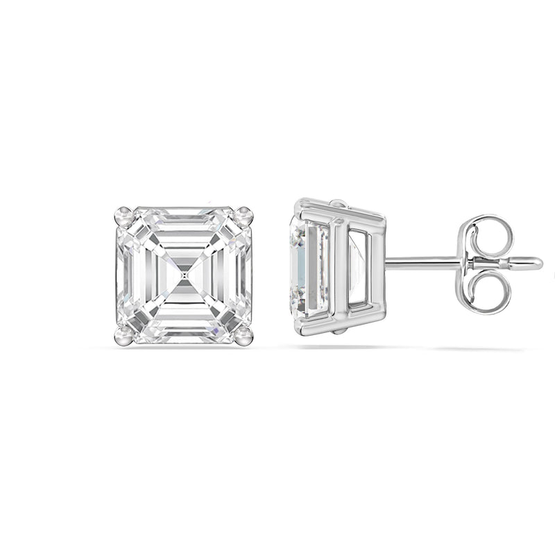 Classic Asscher Stud Earrings