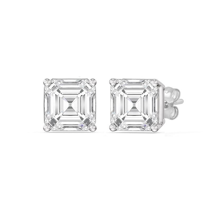 Classic Asscher Stud Earrings