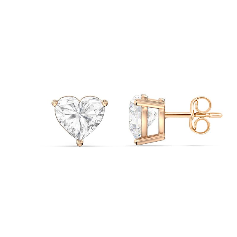 Classic Heart Stud Earrings
