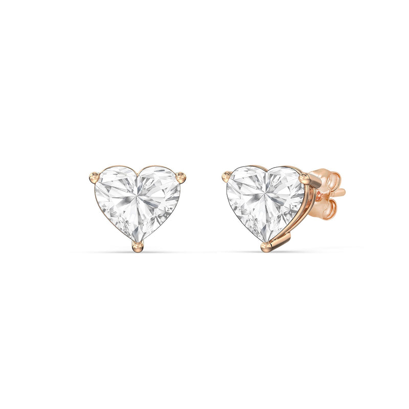 Classic Heart Stud Earrings