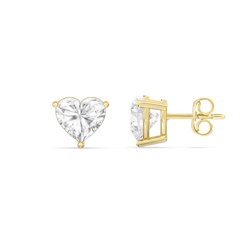 Classic Heart Stud Earrings