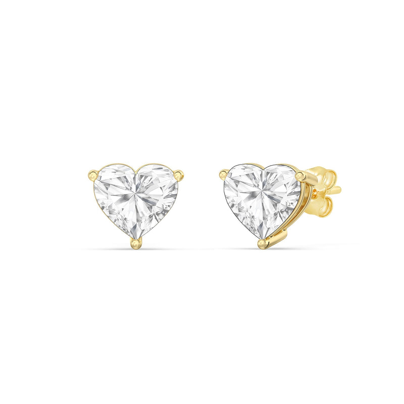 Classic Heart Stud Earrings