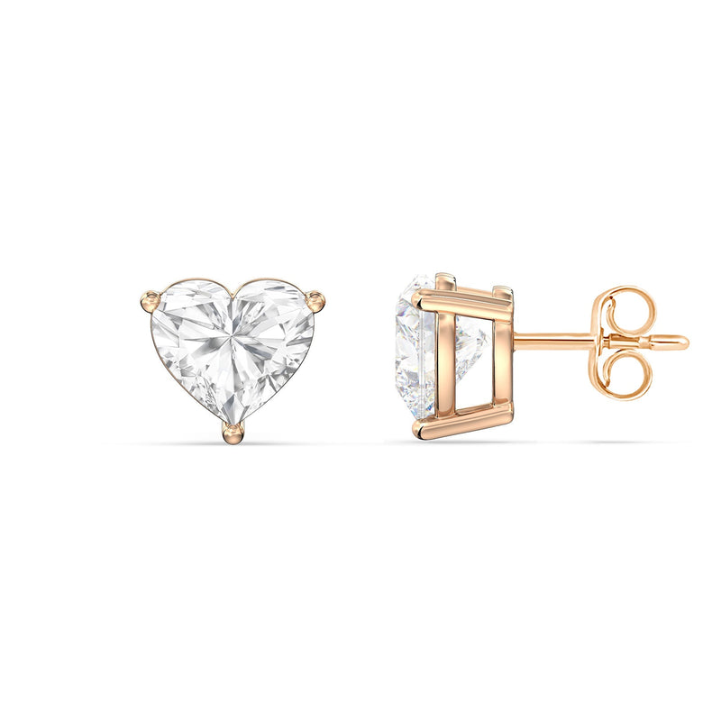 Classic Heart Stud Earrings