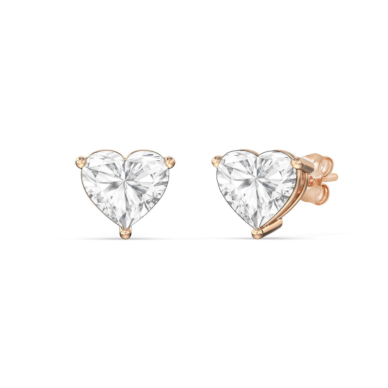 Classic Heart Stud Earrings