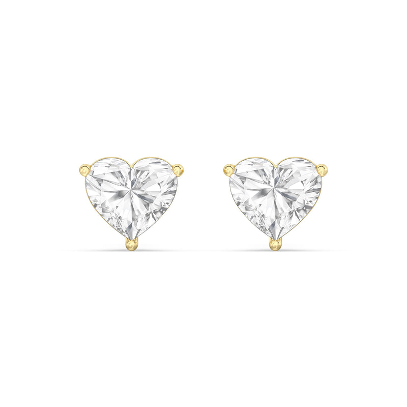 Classic Heart Stud Earrings