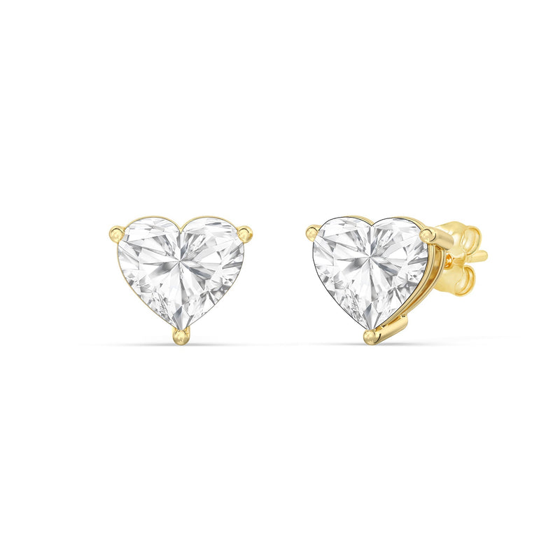 Classic Heart Stud Earrings