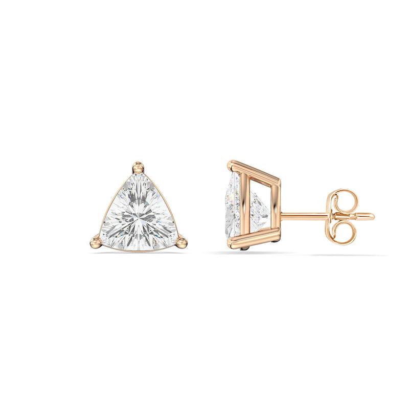 Classic Trillion Stud Earrings
