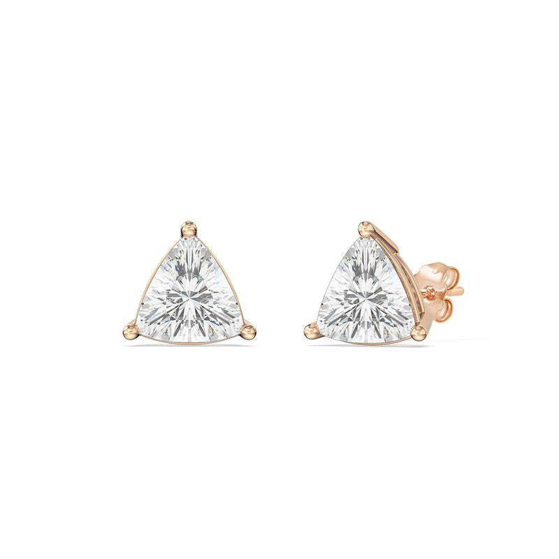 Classic Trillion Stud Earrings