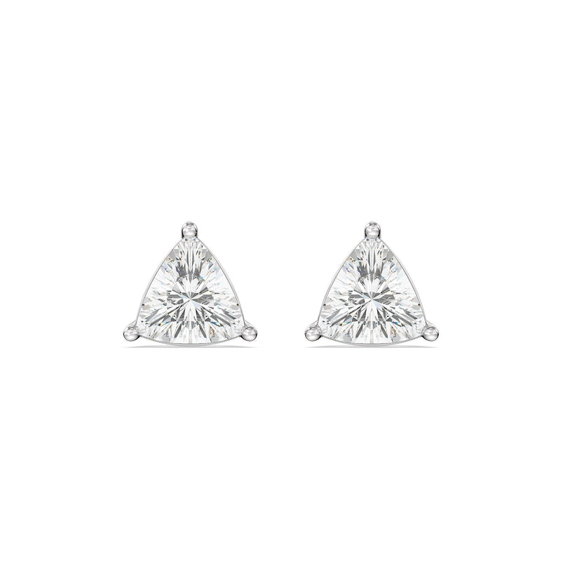 Classic Trillion Stud Earrings