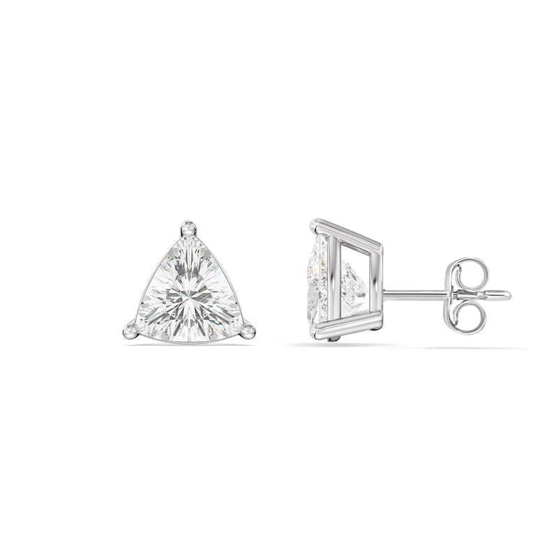 Classic Trillion Stud Earrings