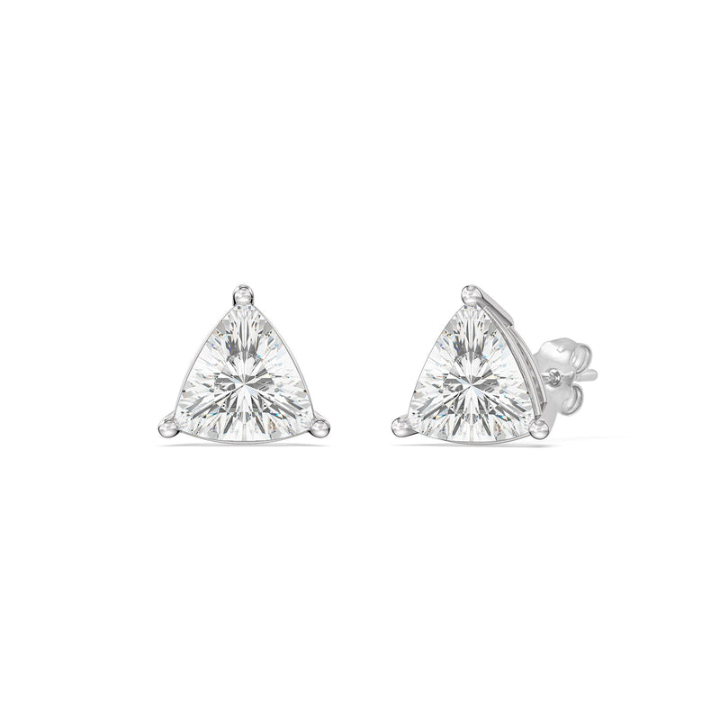Classic Trillion Stud Earrings