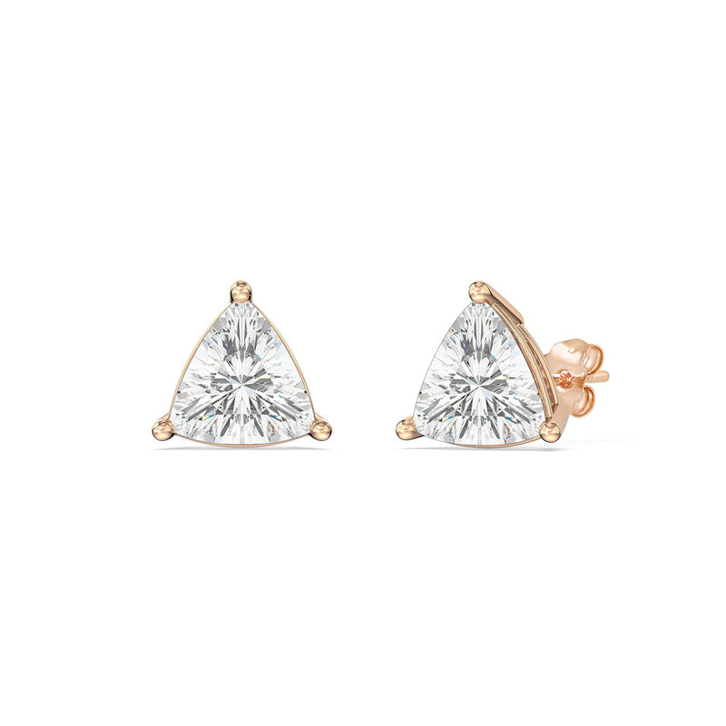 Classic Trillion Stud Earrings