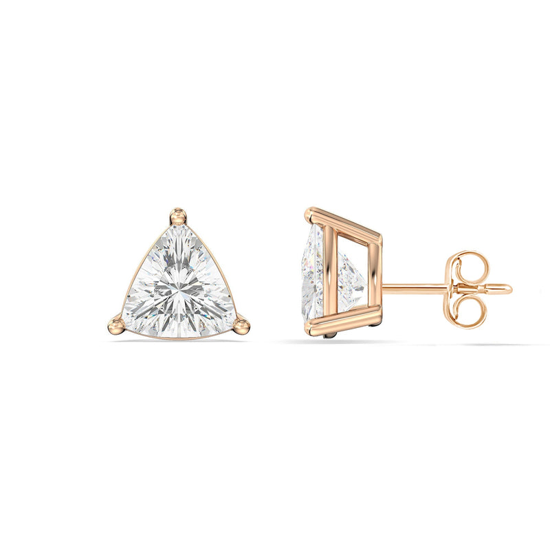 Classic Trillion Stud Earrings
