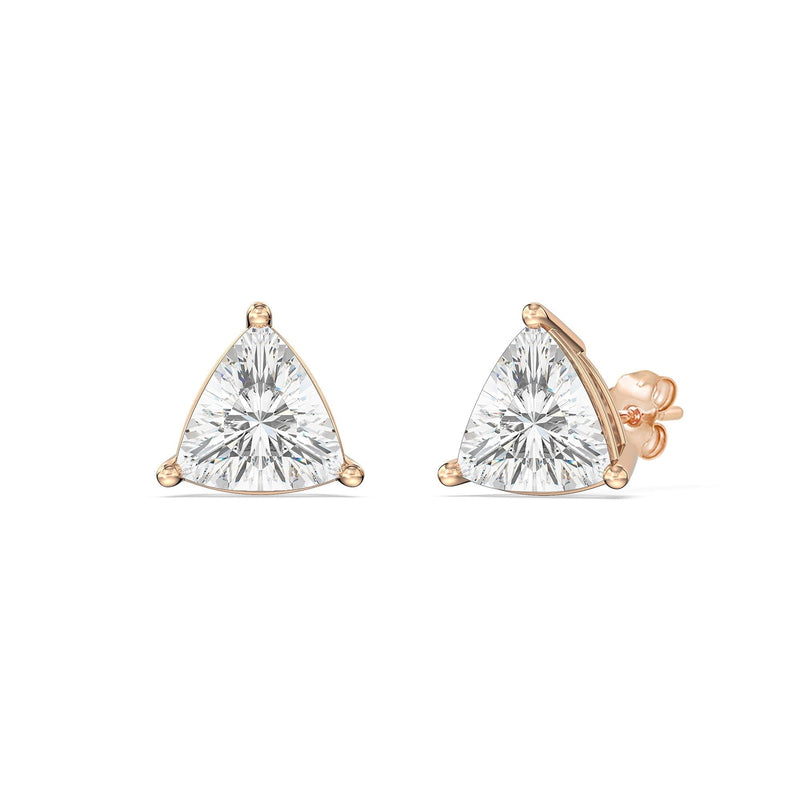 Classic Trillion Stud Earrings