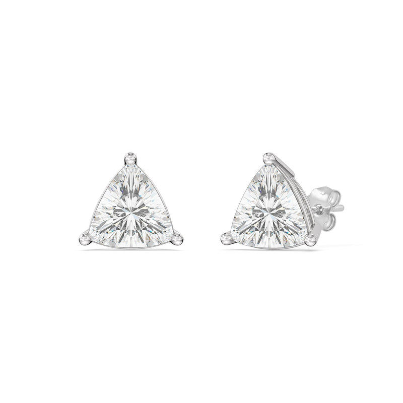 Classic Trillion Stud Earrings