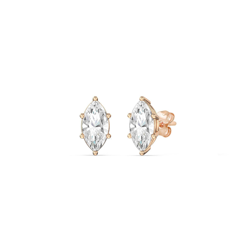Classic Marquise Stud Earrings