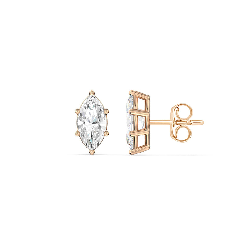 Classic Marquise Stud Earrings