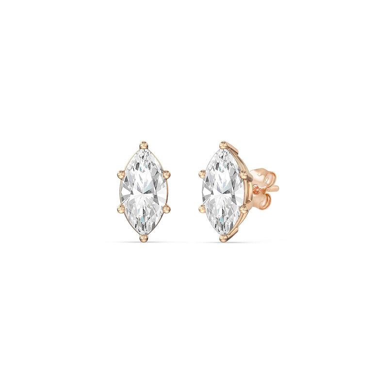 Classic Marquise Stud Earrings