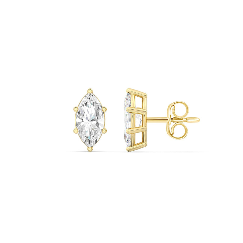 Classic Marquise Stud Earrings