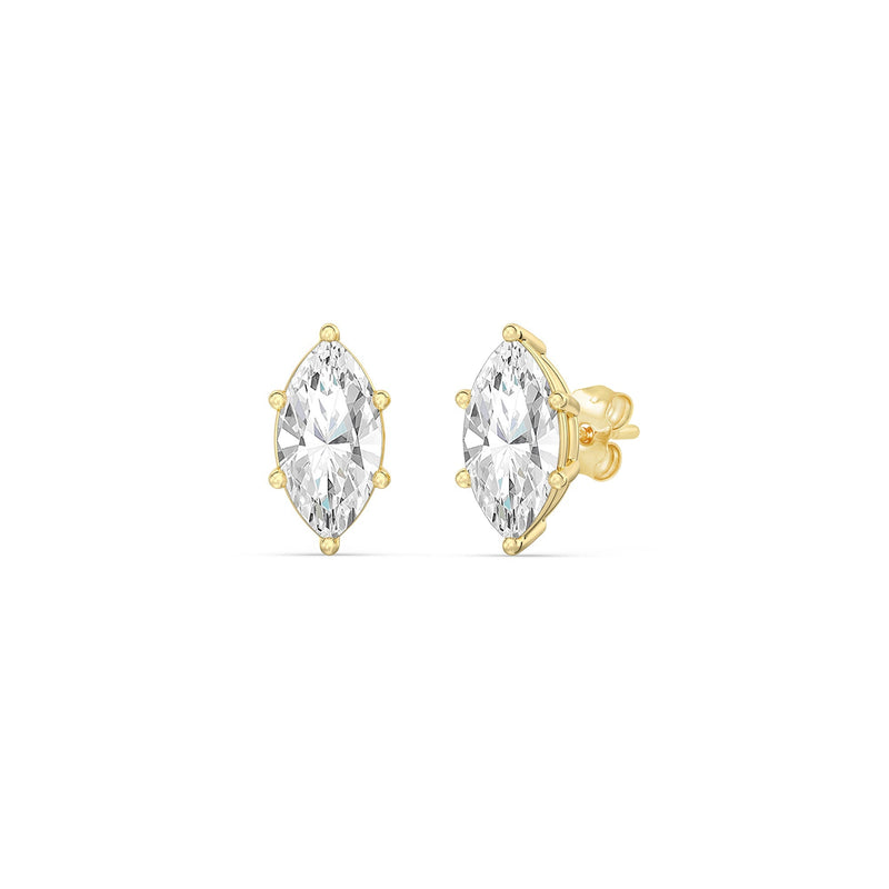 Classic Marquise Stud Earrings