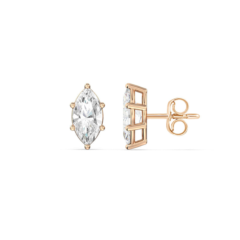 Classic Marquise Stud Earrings
