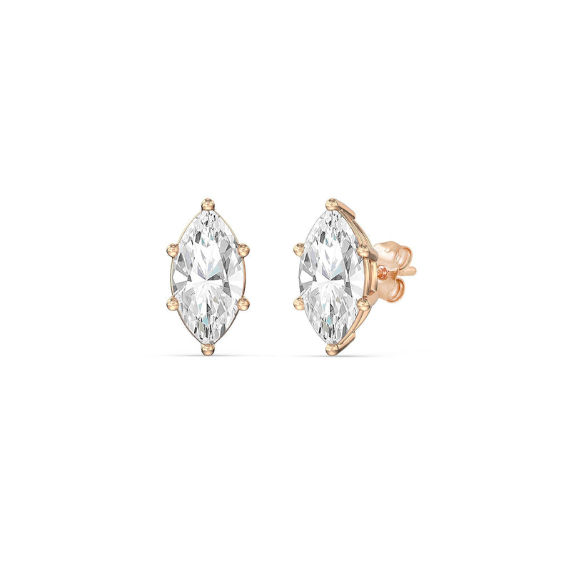 Classic Marquise Stud Earrings