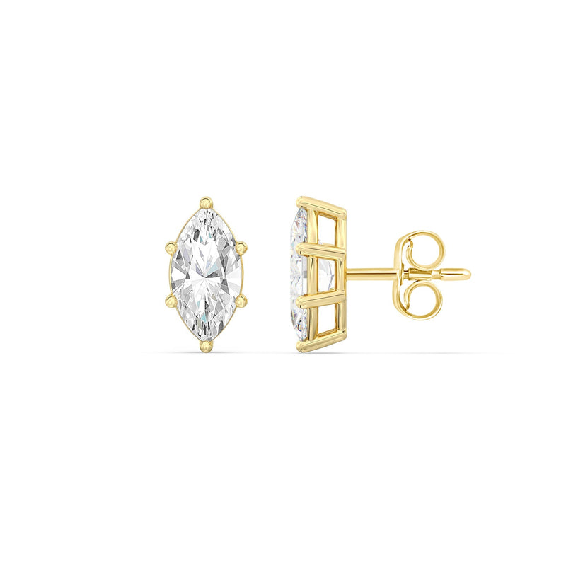 Classic Marquise Stud Earrings