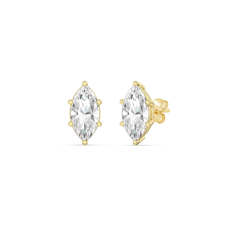 Classic Marquise Stud Earrings