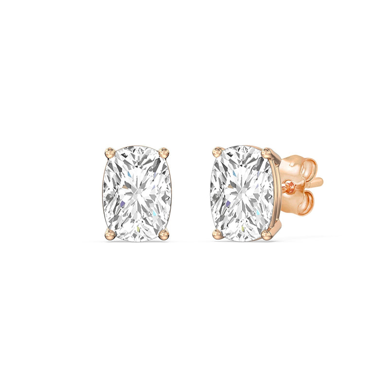 Classic Elongated Cushion Stud Earrings