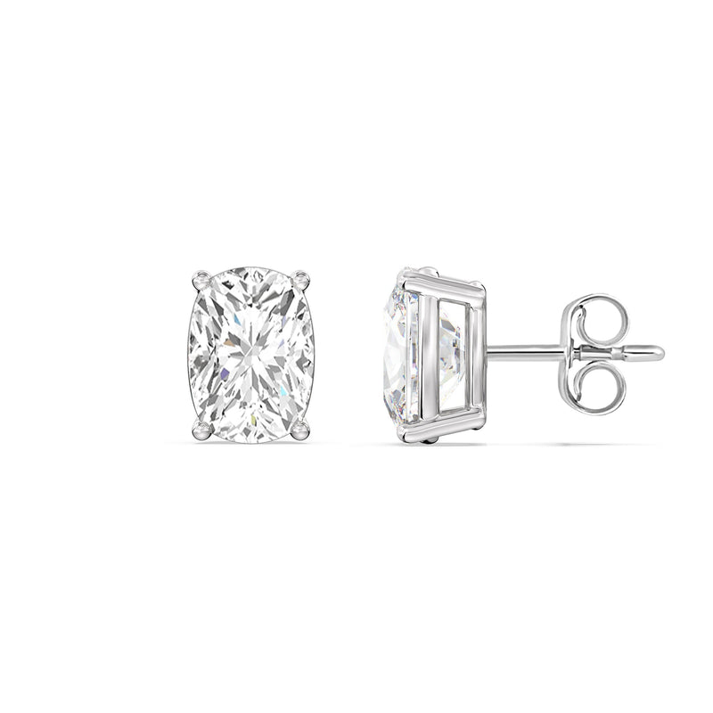 Classic Elongated Cushion Stud Earrings