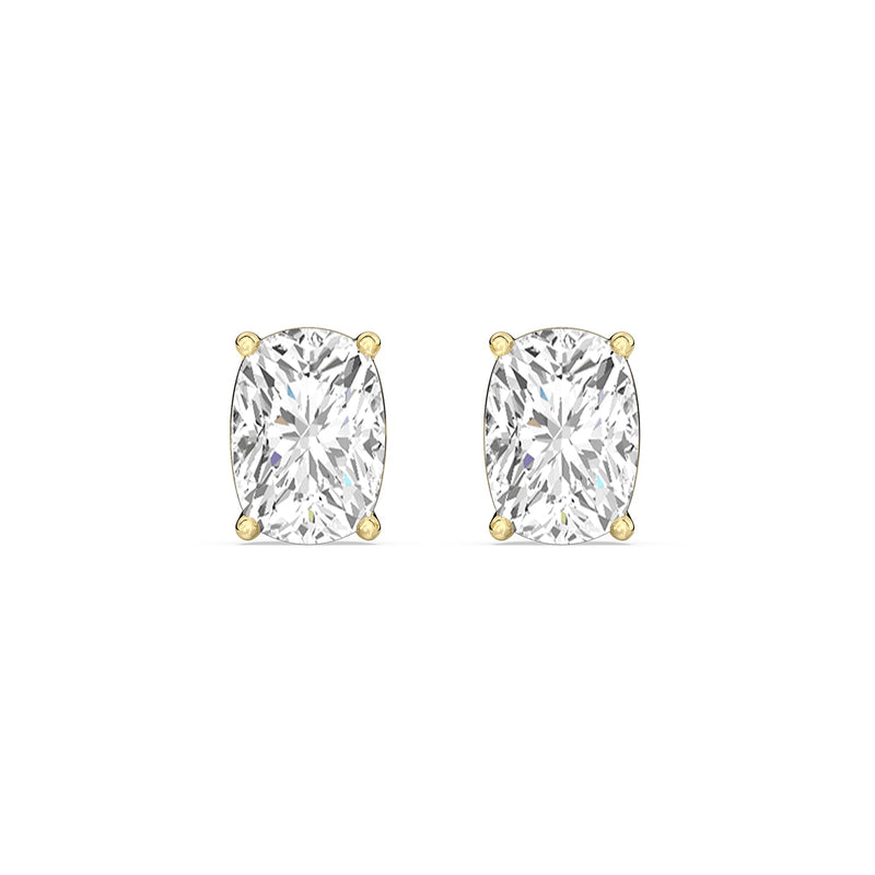 Classic Elongated Cushion Stud Earrings
