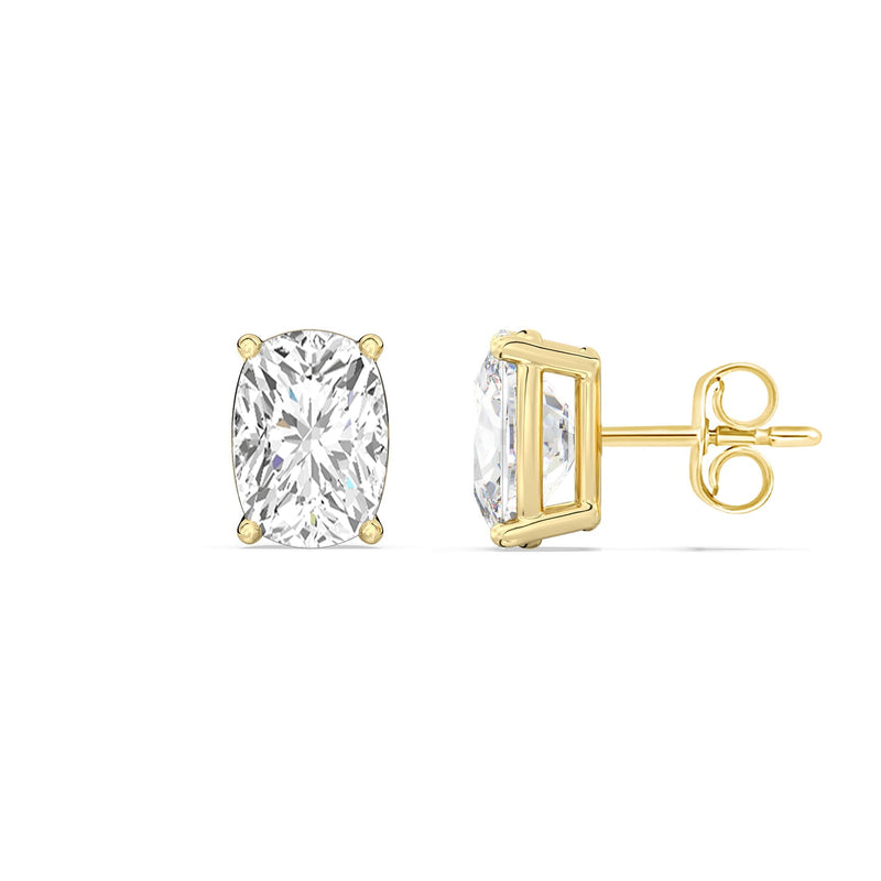 Classic Elongated Cushion Stud Earrings