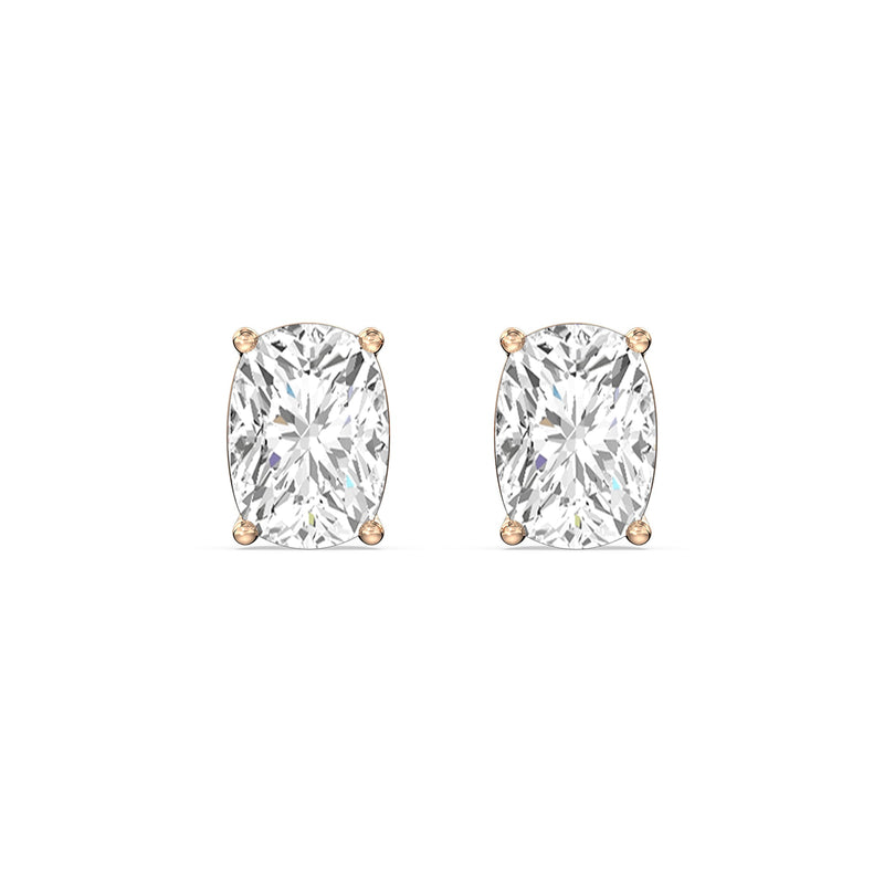 Classic Elongated Cushion Stud Earrings
