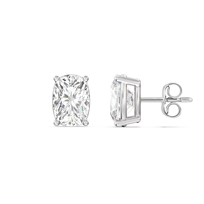 Classic Elongated Cushion Stud Earrings