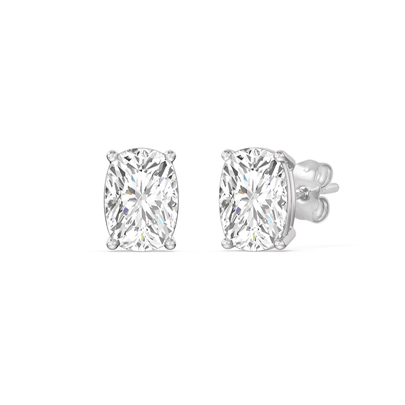 Classic Elongated Cushion Stud Earrings