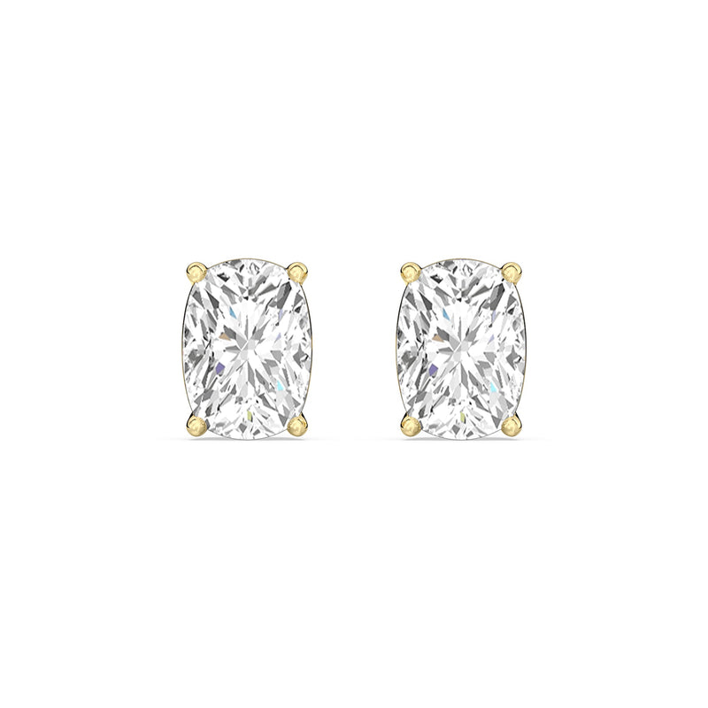Classic Elongated Cushion Stud Earrings