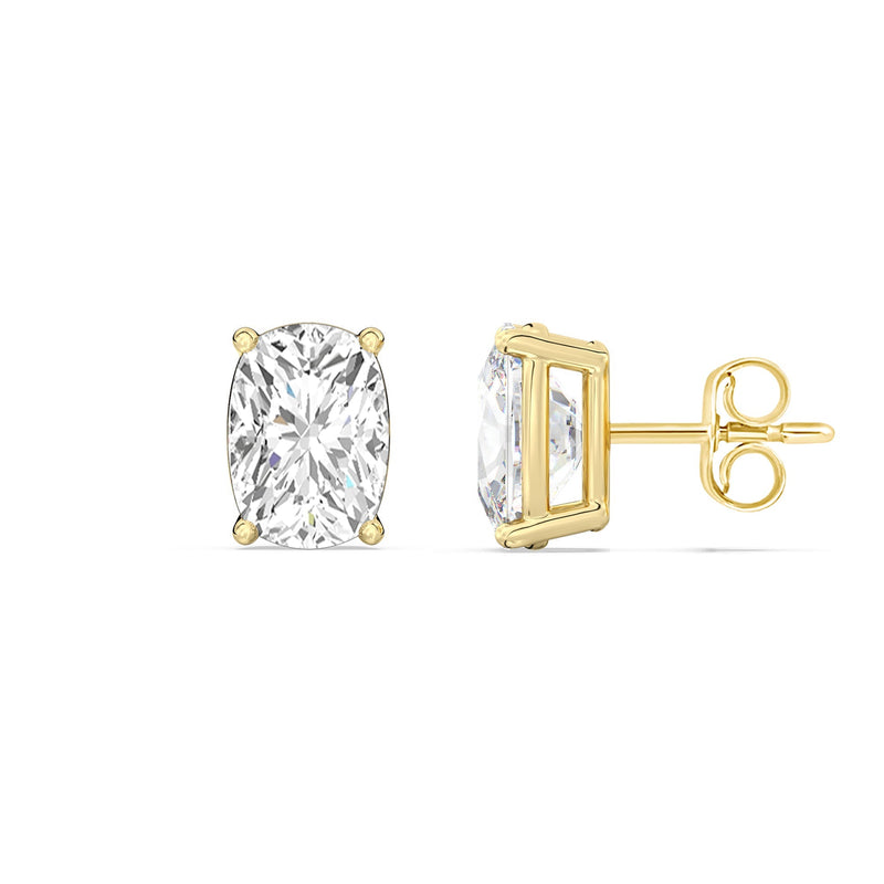Classic Elongated Cushion Stud Earrings