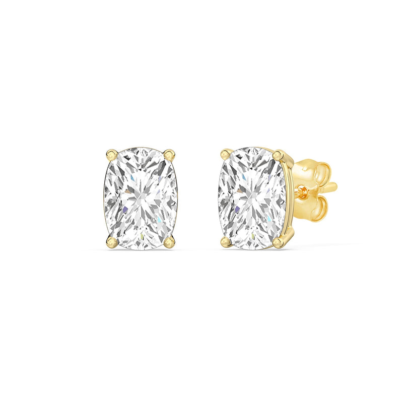 Classic Elongated Cushion Stud Earrings
