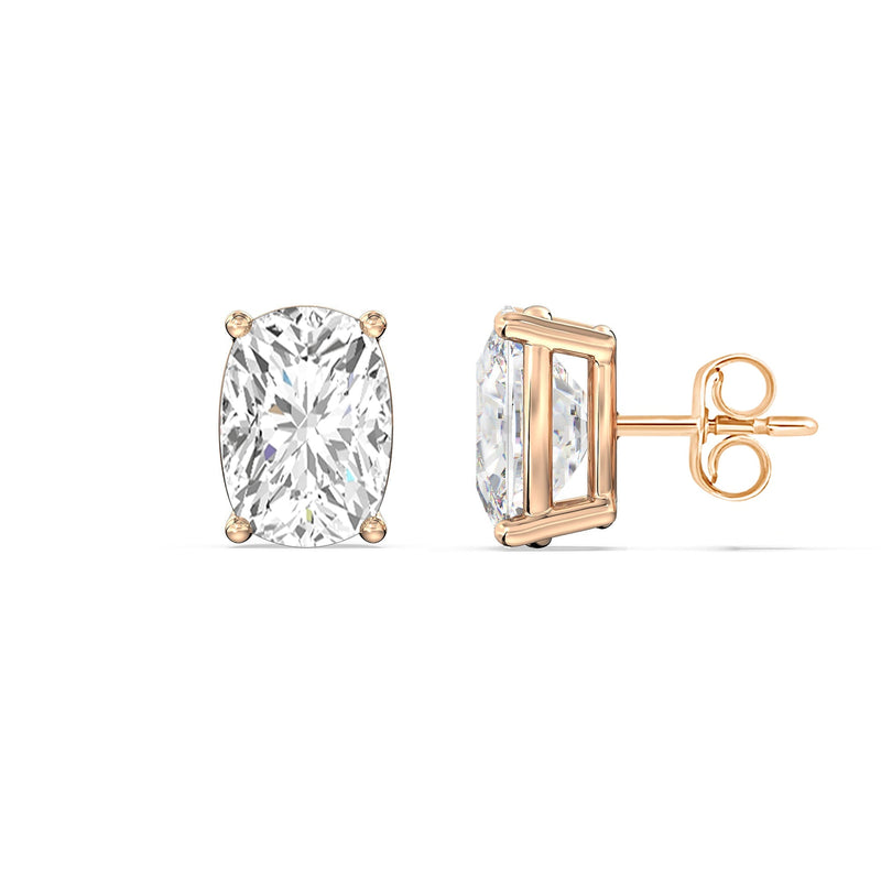 Classic Elongated Cushion Stud Earrings