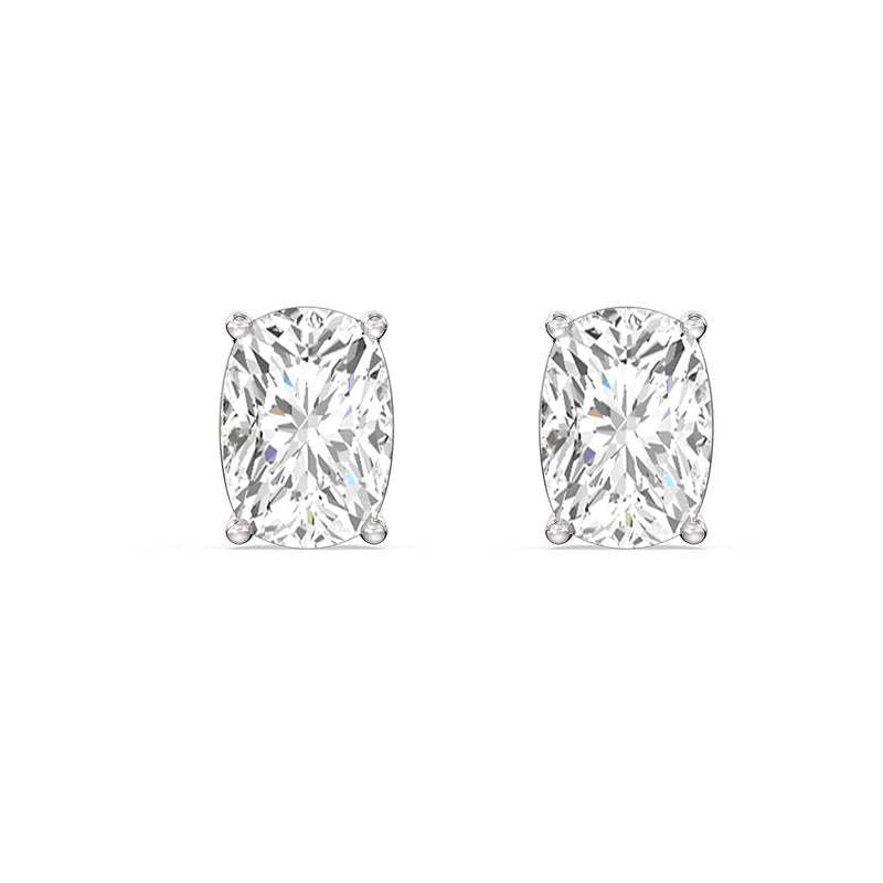 Classic Elongated Cushion Stud Earrings